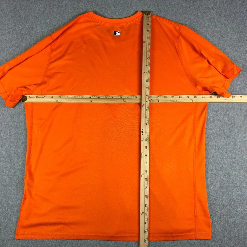Nike Dri-Fit Detroit Tigers T Shirt Mens XL Orange Short Sleeve
